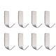 thumbnail image 1 of 8 Pcs Stainless Steel S Hooks Self Adhesive Hook Stainless Steel Hook Adhesive Hook Hanging Hook, 1 of 3