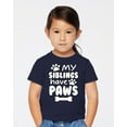 thumbnail image 2 of Wild Bobby My Siblings Have Paws Funny Pets Pet Dog Owner Toddler Crew Graphic T-Shirt, 2 of 6