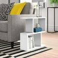 thumbnail image 2 of JV Home Homeania Collection Modern Decorative Coffee Table with Shelves for Storage, White, 2 of 7