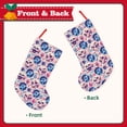 thumbnail image 2 of Lsque blue record rock Skull Pattern 18 Inch Christmas Stockings, Festive Holiday Stocking for Christmas Decorations Holiday Decor, 2 of 8