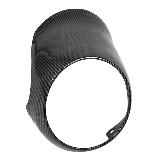 Motorcycle Front Headlight Fairing Cover, Smoother ABS Material, Sturdy and Robust, Windshield Fairing Cover, Simple and Stylish Design, Fairing Cover Bezel, Matte Black,