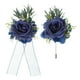 thumbnail image 1 of Conjunto de Corsage de Muñeca Azul y Boutonnières Uxcell, Corsage de Flores Artificiales para Boda Novia Novio Ceremonia Aniversario Baile Fiesta, 1 of 6
