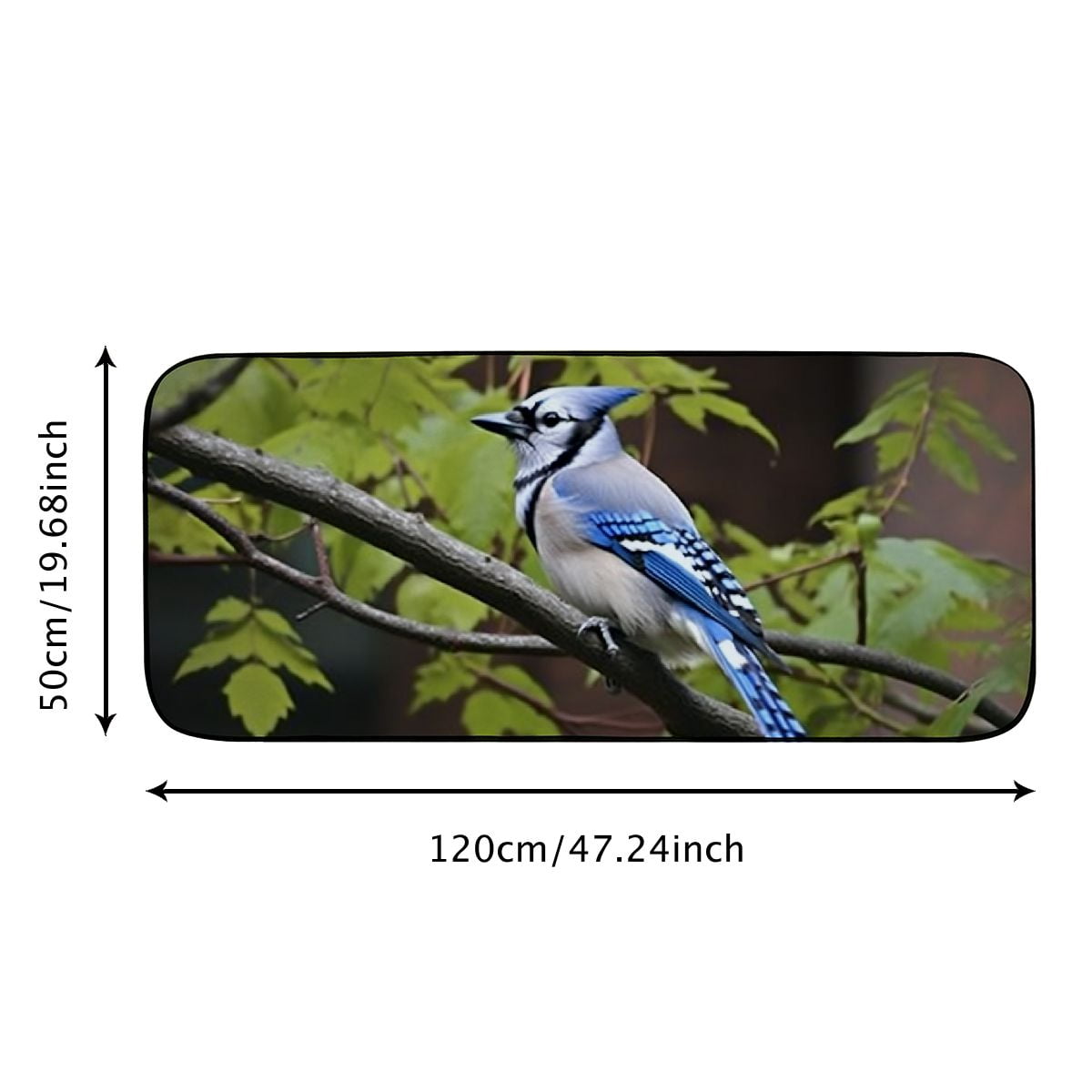 Qinduosi Decorative Door Mat, Door Mat with Non-Slip Rubber Backing, Easy Cleaning, Traps Dirt, for Entry, Patio, Garage 19.68*47.24 in