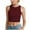 Red, variant on Felirenzacia Women's Cropped Tank Tops, Athletic Sleeveless Short Stretchy Ribbed Knit Camisole,Black,L