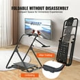 thumbnail image 3 of VEVOR Foldable Racing Steering Wheel Stand, Height Adjustable Universal Base Compatible with Logitech & Thrustmaster Racing Wheel and Pedal, Heavy-duty Frame Standard GT/Formula Seating Portable, 3 of 9
