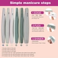 thumbnail image 3 of 7 Pcs Dip Powder Nail kit,Nail Files and Buffer Set Professional Manicure Pendicure Tools Kit With Dip Powder Tray, Dipping Nail Brush, Buffer Block and Nails File, 3 of 4
