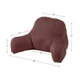thumbnail image 4 of Solid Chocolate Brown Cotton Duck Bed Rest Pillow, 4 of 4