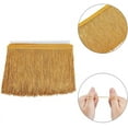 thumbnail image 2 of 1Card 11 Yards of 6 Inch Fringe Trim Lace Tassel Champagne Chainette Fringe Trim Ribbon for Latin Dance Dress DIY Clothing Embellishment Lamp Shade and Pillow Decorations, 2 of 8