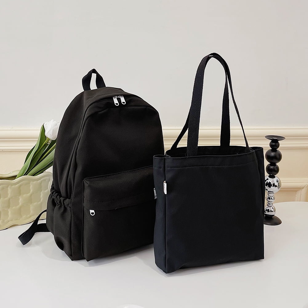 Bxingsftys 2pcs/set Female Travel Bag Simple with Handbag Sports Knapsack for Teenage Girls