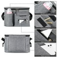 thumbnail image 4 of Organizador universal para cochecito de bebé de gran capacidad, organizador para cochecito de bebé, portavasos aislado impermeable en el interior, bolso de hombro y bolsa de almacenamiento para, 4 of 8