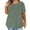 Army Green, variant on Aofany Plus Size Summer Casual Tunic Tops for Women Crew Neck Short Sleeve Oversized T Shirts Blouse 2025