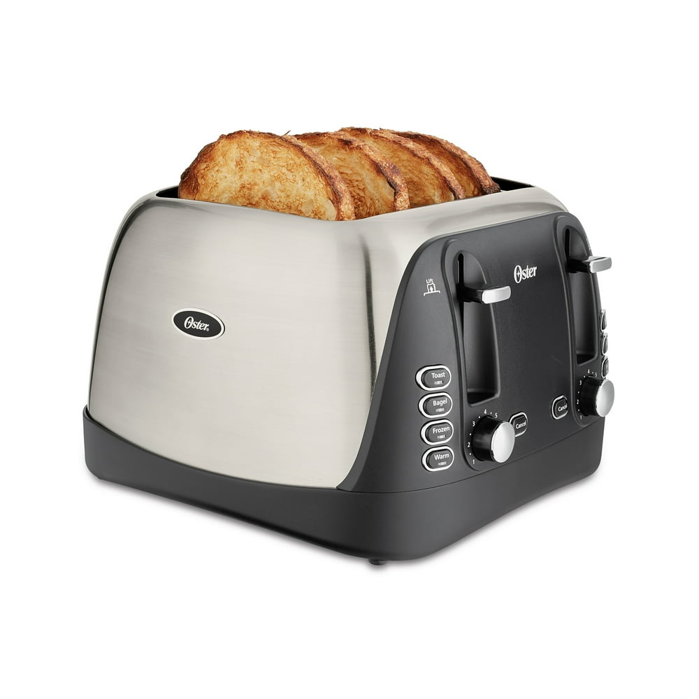 Oster 4Slice Brushed Stainless Steel Toaster