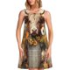 thumbnail image 1 of Fotbe Bucket Flower Cow Vestido de Verano sin Mangas para Mujer – Vestido Midi Línea A, Estilo Camiseta Floral, Vestido Playero Casual y Fluido, 1 of 7
