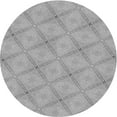 thumbnail image 1 of Ahgly Tapis Rond Lavable en Machine Intérieur Transitionnel Gris, 6 Pieds Rond, 1 of 7