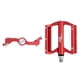 thumbnail image 5 of Pedales para Bicicleta BMX HS Alnc-830B 1/2 Aluminio rojo Plateado, 5 of 5