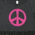 thumbnail image 4 of Inktastic Peace Sign Pink Retro Girls Toddler Dress, 4 of 5