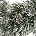 thumbnail image 6 of Northlight Pine Cones and Berries Flocked Rosemary Small Artificial Christmas Wreath - 20" - Unlit, 6 of 9