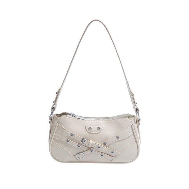 Bolso Cruzado Embrague Mochilado Hombro Puan Punk para Mujeres Chicas () Blancos