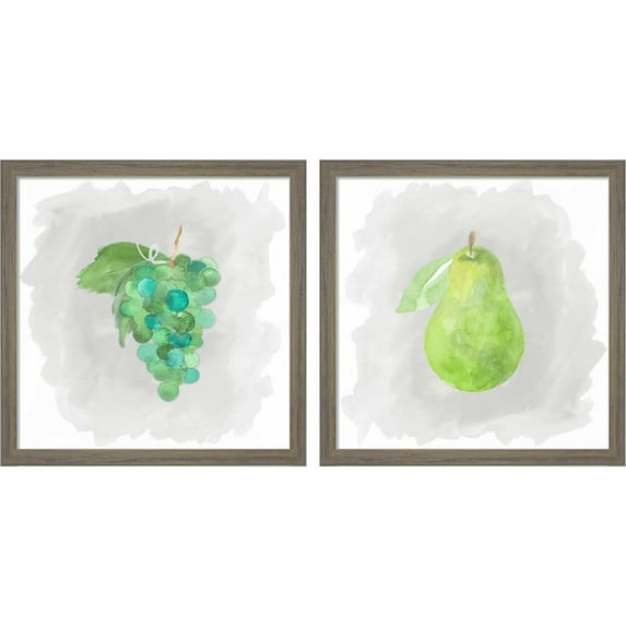 Great Art Now Lifes Sweet A by Tara Reed, 2 Piece Framed Art Set Each 13"W x 13"H