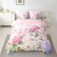 thumbnail image 2 of Castle Fairy Teens Flying Butterflies Twin Bedding Sets 7-Piece,Spring Garden Flowers Bedding Comforter Set Microfiber,Dreamy Princess Floral Breathable Sheet Sets,Lightweight Room Decor,Reversible, 2 of 8
