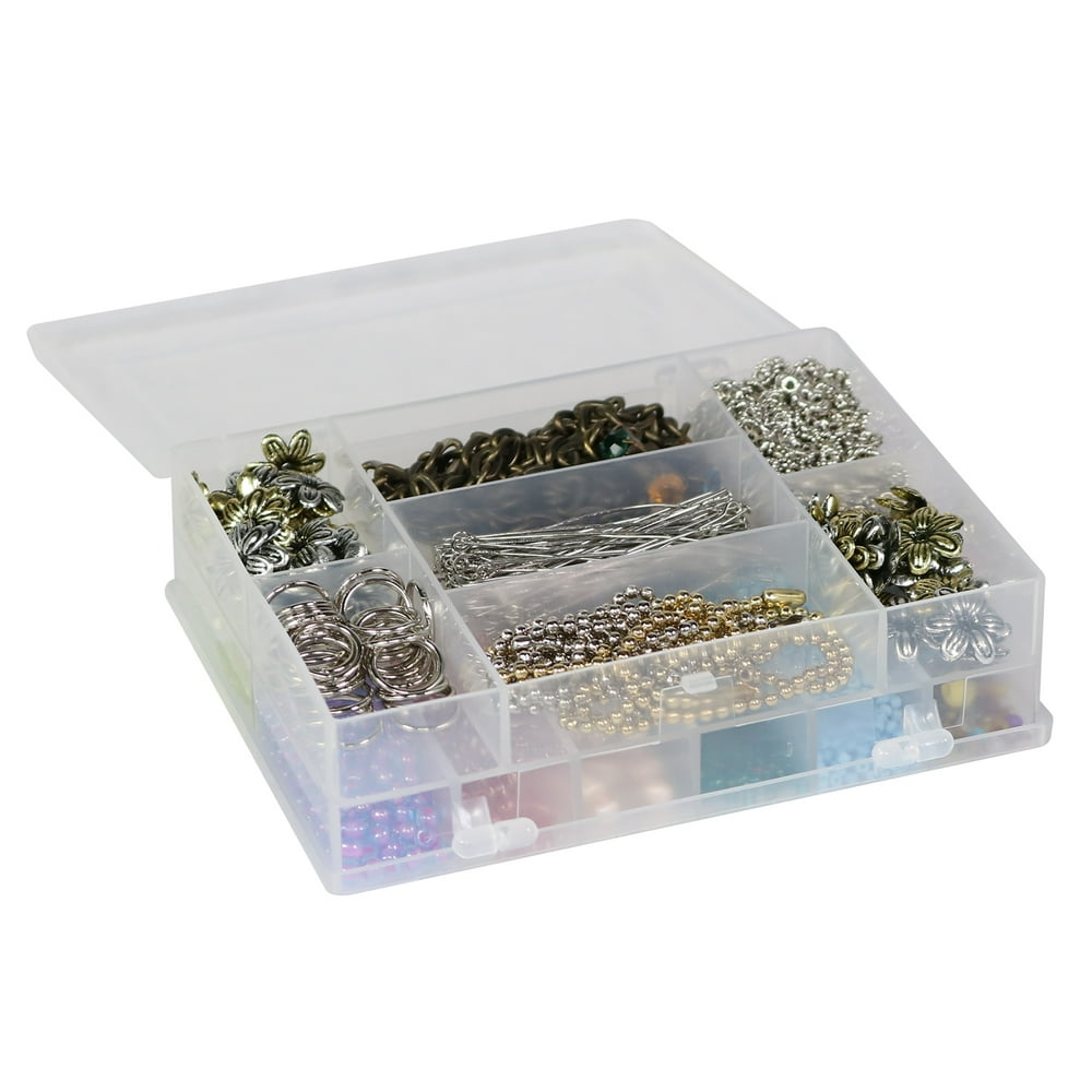 Everything Mary DoubleSided Bead Storage Box, Clear