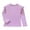Purple, variant on Likimi Toddler Kids Girls Shirts Long Sleeve Solid Color High Neck T-Shirt Casual Loose Soft Fall Winter Base Layer Tops Size 3-4 Years Pink