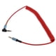 thumbnail image 1 of Cable de audio estéreo en espiral de 3,5 mm, divisor de 42 cm a 1,8 m para auriculares y radio de coche. rojo, 1 of 8