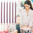thumbnail image 5 of HCTSHG 6-Count Long Thin Metallic Birthday Candles, Cake Candles, Birthday Parties, Wedding Decorations, Party Candles, Cake Decorations, 5 of 8
