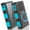 Blue, variant on Power Bank Wireless Charger 49800mAh Built in Hand Crank and 3 Cables 18W Fast Charging Power Bank 7 Outputs & 4 Inputs Solar Portable Charger, SOS/Strobe/Strong Flashlights, Compass