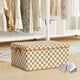 thumbnail image 4 of Caja de Almacenamiento de Ropa con Marco de Acero Blanco y Marrón con Cubierta de Tela, 4 of 6
