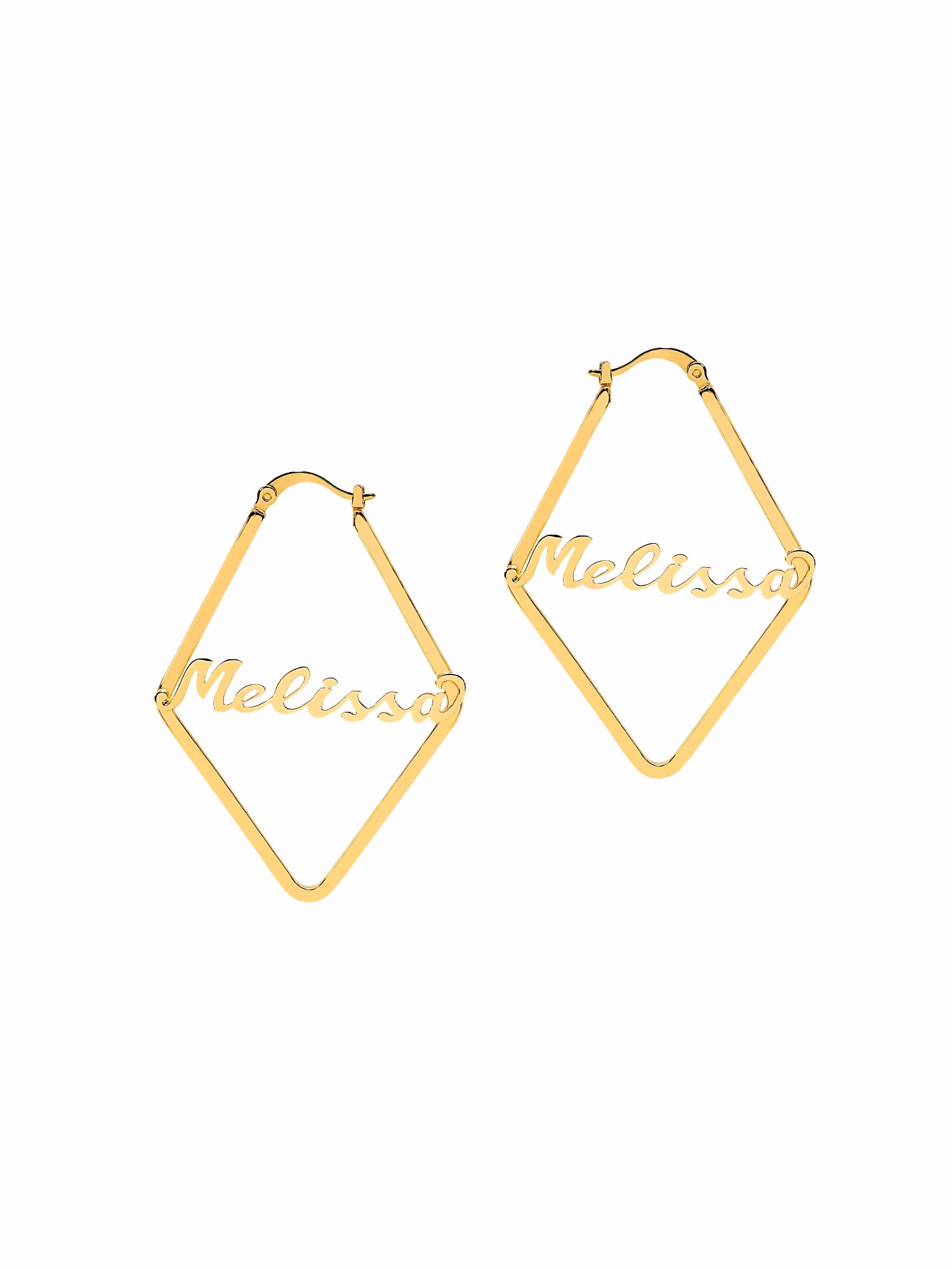 Name Earrings with Frame