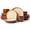 Brown Yellow, variant on Pokini 24-Piece Stoneware Dinnerware Sets, Plates and Bowls Sets with Double Bowl,Ceramic dish sets service for 6,Brown Green