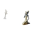 thumbnail image 1 of Figura de bailarina moderna y estatua de dama tribal africana, escultura artística creativa hecha a mano, adorno de resina coleccionable para decoraci, 1 of 8