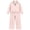 X285 Pink, variant on Glisme Girls Outfit Set Solid Color Long Sleeve Lapel Neck Blouse With Pants Outfit Casual Girls Set Size 2-3 Years Black