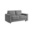 thumbnail image 3 of Modern Contemporary Upholstered Corduroy Plush Tufted Loveseat, Grey, 3 of 9