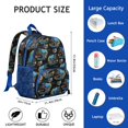 thumbnail image 6 of Monster Truck Off Road Pattern Backpack Backpack for School,Schoolbag with Adjustable Shoulder Straps & Padded Back,13.8"x11.4"x6", 6 of 6