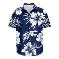 thumbnail image 5 of UVEASISHA Hawaiian Shirt for Men Big and Tall Funny Short Sleeve Beach Tops Button Down Casual Floral Shirts Summer Tropical Vacation Aloha Shirt Clearance Sales Today Multicolor L, 5 of 5