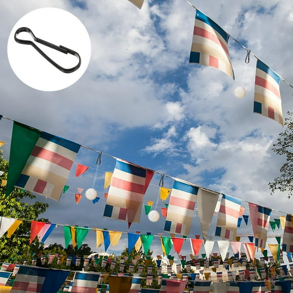 NICEXMAS 100Set Sturdy Small Carabiner Clips Multifunctional Key Chain Hooks