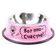 thumbnail image 1 of Utensilios de comida para mascotas cuenco para perros de acero inoxidable cuenco antideslizante para mascotas patrón de dibujos animados 22cm MFZFUKR CPB-DE-SSW2350-4, 1 of 5