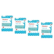 PLACKERS Twin-Line Dental Flossers, Cool Mint 75 each (Pack of 4)