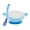Blue, variant on Joernso Baby Children Training Feeding Dinner Bowl Spoon Tableware Set with Suction Cup
