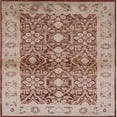 thumbnail image 1 of Ahgly Company Indoor Square Mid-Century Modern Sienna Brown Oriental Area Rugs, 7' Square, 1 of 6