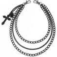 thumbnail image 6 of Pants Chain for Women Men Silver Pearl Cross Link Wallet Chain Layered Jeans Body Jewelry Biker Hip Hop Punk Jewelry, 6 of 6