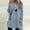 Blue, variant on asdoklhq Women's Sweatshirt Women's Christmas Round- Neck and Winter Loose Solid Pocket Warm Long Sleeve Blouse Gray L