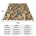 thumbnail image 3 of Honeii Sunflowers Bee Print Fleece Blanket - Throw Blanket for Bed, Sofa, Couch, Camping, and Travel , Microplush Ultra Soft Warm Blanket-40"x30", 3 of 7