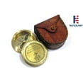 thumbnail image 5 of NauticalMart Solid Brass Pocket Compass Quote Engraved Compass with Case, 5 of 5