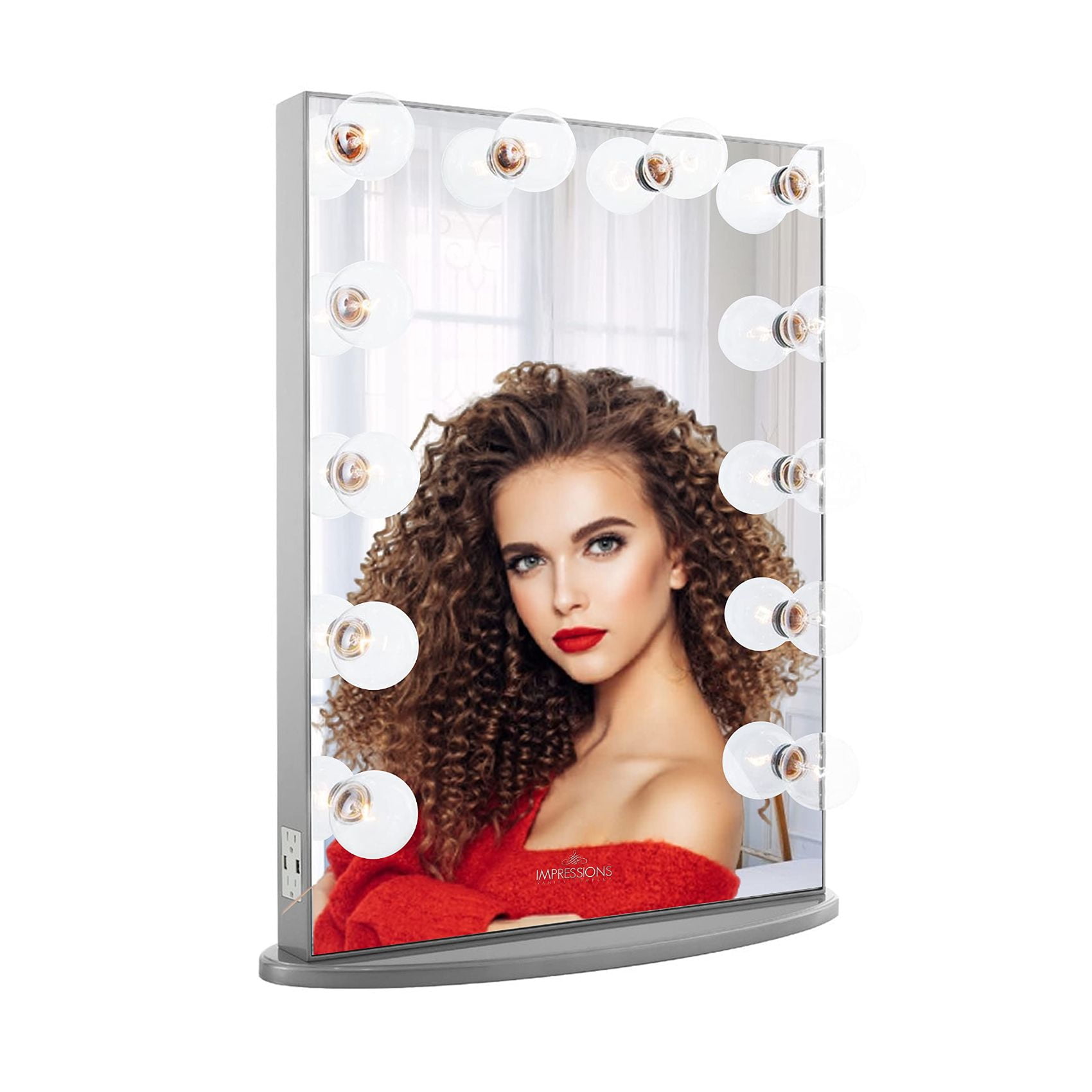 Impressions Vanity Mirror with Lights, Hollywood Glow XL Lighted Makeup