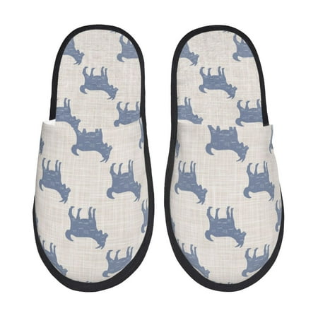 

Slippers for Women Minimalist Plaid Cartoon Cute Goat Womens Slippers Fuzzy Winter House Shoes Soft Anti-Skid Slippers Indoor and Outdoor