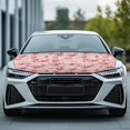 thumbnail image 4 of Pzuqiu Car Hood Cover showcasing Red Paw Prints - Waterproof All-Weather Protection for Car Enthusiasts, Men and Women, 4 of 9