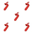 thumbnail image 3 of braveheart Hommes Polyester Cravate Solide Cravate Mode Cravate avec Noeud Assorti Complet Unisexe Pull Corde Cravate pour Robe de Soirée Mariée Rouge 5Set, 3 of 6